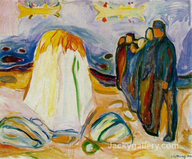 Meeting by Edvard Munch paintings reproduction
